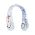 Miniatyrbillede 2 af 5: USB Opladning Elektrisk Ventilator Hængende Trådløs Halsventilator Bærbar Luftkøler Elektriske Vifter Bladløs Genopladelig Lydløs Ventilator, A