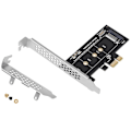 Miniatyrbilde 1 av 5: PCIE til M2 Adapter PCI Express 3.0 X1 til NVME SSD M2 PCIE Raiser Adapter Støtter 2230 2242 2260 228