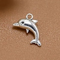 Miniatyrbillede 3 af 3: 20 stk. Modelegering Delfin Vedhæng Charms DIY Smykkefremstilling Tilbehør Til Halskæde Armbånd -T