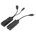 Miniatyrbillede 2 af 5: Netværksforlængerkabel USB2.0 til RJ45 Adapter Konverter Extender CAT5E / CAT6 100-240V EU Stik