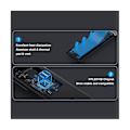 Miniatyrbild 4 av 5: M2 SSD-hölje NGFF 5 Gbps SATA-protokoll M.2 till USB 3.1 Gen1 SSD-adapter för NGFF SATA SSD-diskbox M.2