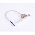 Miniatyrbillede 3 af 4: To-ports USB bagplade til skrivebordscomputer chassis PCI-bit dobbelt-port 2.0 bundkort udvidelseslinje 2pak