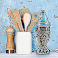 Miniatyrbild 5 av 5: Vaso i Fiskform, Dekorativ Glaskaraff med Träpropp, Blommavas Mittstycke för Vardagsrum, Matbord, Kök, 3-pack, Kapacitet 50