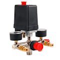 Miniatyrbillede 1 af 4: 90-120psi Luftkompressor Manifold Regulator Måler Tryk Holdbar Afbryder Kontrol
