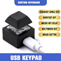 Miniatyrbilde 2 av 5: Mini Tastatur Makro Tastatur RGB DIY Tilpass Hurtigtast Tastatur Gaming Mekanisk Programmerbar Tastatur Rød Bryter 1 Taster