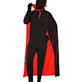 Miniatyrbillede 3 af 5: Vampyrkappe med Stående Krave - Vendbar til Halloween Kostume, Temafest og Cosplay