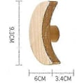 Miniatyrbild 2 av 5: Väggkrokar Barn Trä Väggkrok Väggmonterad Hängare Klädhängare För Väskor Handdukar Och Ytterkläder Skandinavisk Inredning (2-pack)