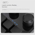 Miniatyrbillede 4 af 5: Knob Keyboard RGB Gaming Keypad Mekanisk Hotswap Macropad Programmering Macro 2.4G Custom Sort