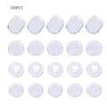 Miniatyrbillede 1 af 5: 100 stk. Clip-on Øreringe Pads Silikone Clip Øreringe Pads Komfort Øreringe Puder