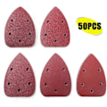 Pikkukuva 1 / 5: Hiomapaperiarkki 50 kpl 140 x 140 x 100 mm, Karkeus 10 x 40-60-80-100-240, 5 reikää, Hiomapaperiarkit - ASD2A