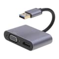 USB till HDMI-adapter USB 3.0 till HDMI VGA 1080p Videografikkabel