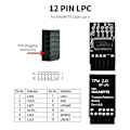 Miniatyrbilde 3 av 5: TPM2.0 Modul LPC 12Pin Modul med Infineon SLB9665 Windows 11 Oppgradering for Gigabyte Hovedkort for GC-TPM2.0 S