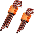 Miniatyrbilde 1 av 5: Sett med 18 Unbrakonøkler Torx T10-50 Kulehode 1.5-10mm