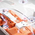 Miniatyrbillede 3 af 5: Transparent Magnetisk Triple Mode Bluetooth-kompatibel 2.4G Trådløs Mus Et-klik Desktop Type-C Genopladelig (Grøn)