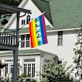 Pikkukuva 5 / 5: Rainbow Peace -ulkokäyttölippu, säänkestävä polyesteri, Rainbow Peace -kirjainlippu, ulkokäyttöön tarkoitettu bannerilippu
