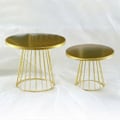 Miniatyrbillede 3 af 5: 2 stk. metal kagefade, 8/10 tommer søjleformet cupcake display stand dessertbakke tærtefade til bagning