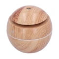 Miniatyrbilde 5 av 5: Soppformet Mini Luftfukter 130ml USB Tåke med Ambient Nattlys Trestrukturdesign