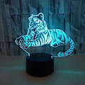 Miniatyrbilde 1 av 5: Kreativ 3D-lampe, 3D-effekt med flerfargede mønstre, smart sensor og fargerike moduser, ideell for soverom, stue og arbeidsrom (svart sete)
