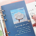 Miniatyrbillede 2 af 5: Genopfyldelig Løsblad Journal Dagbog Notesbog Notesblok, 100 ark Aftagelig Bog Notesblok Bog Metal Løsblad Klemme Memo (sticker T)
