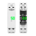 Miniatyrbild 4 av 5: DIN-skena Enfas Amperemeter AC 40-500V Mini Modulär Amperemätare Indikator LED Digital Display, Ej Transparent