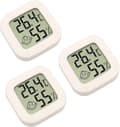2025 Lämplig 3 Delar Mini Digital Inomhus Termometer Hygrometer Luftfuktighet Temperatur LCD-Display Bluetooth Sensor Trådlös Termometer För Hem, Kontor