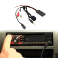 Miniatyrbillede 3 af 5: 2x Universal Bilradio 3.5mm Rca Audio Aux Input Bluetooth Mikrofon Kabel Til Pioneer Til Til Til