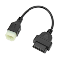 Miniatyrbild 4 av 5: 6-stifts OBD2 Diagnostikadapterkabel Stabil Överföring för Motorcykel Tune ECU Programmering