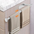 Miniatyrbilde 2 av 5: Håndkleholder uten boring Utvidbar håndkleholder for liming for bad og kjøkken, kjøkkenhåndkleholder