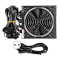 Miniatyrbillede 1 af 5: Computer Strømforsyning RGB Farve Blæser Elektronisk Komponent ATX 24-PIN 14CM 110-230V EU Stik