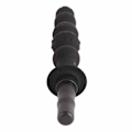 Miniatyrbillede 3 af 5: Fascia Massager Udskiftningshoved Fremmer Restitution Vandtæt Silikone Muskel Massager Hoved Sort 18mm / 0.71in