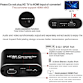 Miniatyrbild 5 av 5: 4k@60hz Hdmi-ljuduttag med 1,2 m Hdmi-kabel Avedio Links, optisk Toslink Spdif + 3,5 mm Aux stereoljudutgång, Hdmi-ljudkonverteradapterdelare