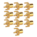 Miniatyrbillede 2 af 5: 10 stk. MCX Socket PCB Loddeplade Endestik 4 Ben Hun-stik OFC Materiale 50ohm YEMAA