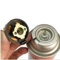 Miniatyrbild 3 av 5: Utomhus Camping Vandring Spis Brännare Adapter Delad Typ Ugn Omvandlare Anslutning Auto-off Gaspatron Tank Cylinder Adapter