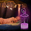 Miniatyrbild 3 av 5: Balettdanspresenter, 3D-Illusion Lampa Nattlampa för Barn med Fjärrkontroll 16 Färger Ändras Presenter till Mamma, Födelsedagspresent, Bröllopspresenter, Mormor