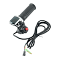 Miniatyrbillede 2 af 5: 48v Elektrisk Cykel Scooter Hastighedsgasgreb LCD Display Med Afbryder Ebike Twist Throttle Accel