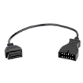 Miniatyrbillede 5 af 5: 12-bens til 16-bens OBD2 Diagnostisk Konverter Adapterkabel Linjeforbindelse til GM