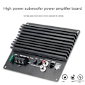 Miniatyrbillede 5 af 5: Bil Audio 12V En-Kanals Basforstærker Høj-Effekt Bilforstærker Digital Forstærker Board