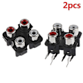 Miniatyrbild 1 av 5: 2st 4-vägs 6-pin Rca Hona Audio Video Plugg Av Koncentrisk Sockel Kontakt s202412246169