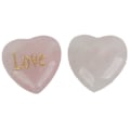 Miniatyrbilde 2 av 5: Chakra Hjerte Stein Rensende Nærende Avslappende Lomme Helbredende Stein for Valentinsdagsgave Chakra Balansering 2 stk