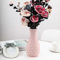 Miniatyrbild 2 av 5: Plastvas Våt och Torr Blomsterarrangemangsbehållare Hydroponisk Vas Nordisk Färg Imitationsglasyr Vas, ROSA