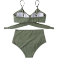 Miniatyrbillede 3 af 5: Dame Højtaljet Bandage Bikini Sæt Wrap To Dele Push Up Badetøj