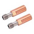 Miniatyrbilde 2 av 5: 2 stk. 3D-skriverhalsdyse Ti-legering Kobber Bimetall for Ender 3 3 V2 3 Pro Hotend 4,1 mm gjennomgående boring