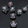 Miniatyrbillede 4 af 5: Resin Decal Flydesand til DND Terninger Coc Løbegruppe Terninger Dnd Cthulhu Polyeder Løbegruppe Brætspil DND Terninger B