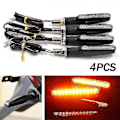 Miniatyrbilde 1 av 3: 4 stk Motorsykkel 12 LED Blinklys Indikator Lys Gul-XinHan