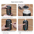 Miniatyrbillede 4 af 5: USB Billadshummer 200Ml Mini Bærbar Luftfugter med 7 Farver LED Natlys Stille Justerbar Mi