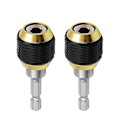 Miniatyrbillede 1 af 4: 2 stk. 1/4\" Hex Shank Bor Bit Forlænger Skruetrækker Bit Holder Forlængerstang Selvlåsende Bit Holder Quick Release Chuck Adapter Connector Boremaskine