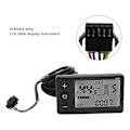 Miniatyrbillede 2 af 5: Elektrisk Cykel LCD Display, S866 LCD Display Sm Stik Elektrisk Cykel LCD Display Panel IP65 Vandtæt LCD Display Meter