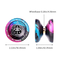 Miniatyrbild 2 av 5: LESHARE Yoyo Magic Yoyo Professionell Tävlingsnivå YOYO Boll Enkel Metall Legering YOYO Boll