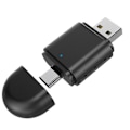 Pikkukuva 3 / 5: 2-in-1 Langaton Carplay Android Auto -sovitin Älykäs AI Box Dongle Tukee USB- ja Type-C-liitäntöjä Langallisesta Langattomaan