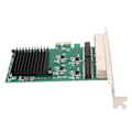 Miniatyrbillede 3 af 5: 4 Port Gigabit Ethernet Kort 10/100/1000Mbps 4 RJ45 Porte Fjernopvågning Plug and Play Gigabit 4 Port NIC til PC